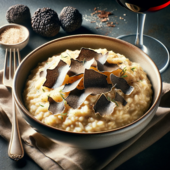 Luxueuze Risotto met Zwarte Truffel: Een Delicatesse in elke Lepel